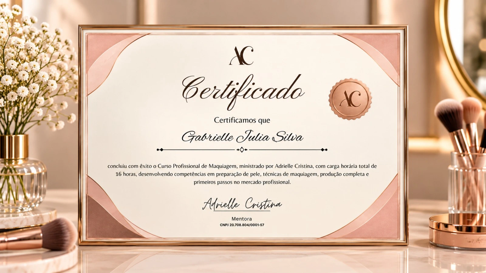 Certificado de conclusão do curso